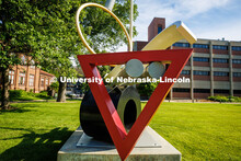Balanced/Unbalanced Wheels No. 2 by Reuben Nakian near Richards and Manter Hall is part of the sculp