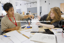 College of Architecture high school workshop led by Nate Bicak, Associate Professor of Interior Desi