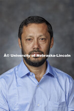 Studio portrait of Indranil Mukhopadhyay, Professor, Statistics. August 21, 2024. 