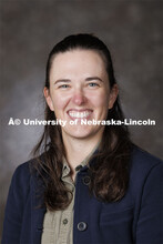Studio portrait of Emily Salgado, Assistant Professor, Glenn Korff School of Music. August 21, 2024.