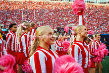 Cheerleaders cheer on the Huskers at the Nebraska vs Rutgers homecoming football game. October 5, 20