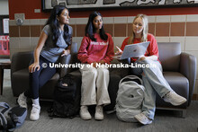 Students study inside the Raikes Schhol. Raikes School photoshoot. October 9, 2024. 