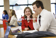 Law students studying in the law library. College of Law photoshoot. October 10, 2024. 
