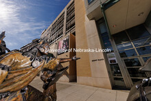 Exterior views of the Center for Great Plains on the corner of 12th and Q Streets. October 24, 2024.