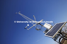 A Nebraska Mesonet weather station on east campus. December 10, 2024. 