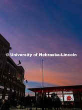 East side of Memorial Stadium. Summer photos on City Campus. July 1, 2024. Taylor DeMaro / Universit