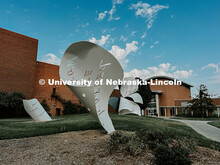 Torn Notebook sculpture on City Campus. Fall photos on City Campus. July 1, 2024. Taylor DeMaro / Un