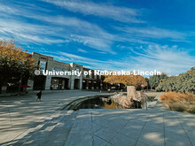Nebraska Union Plaza. Fall photos on City Campus. July 1, 2024. Taylor DeMaro / University Communica