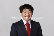 Studio portrait of Gideon Casimiro. New Student Enrollment Orientation Leaders. December 13, 2024. 