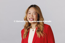 Studio portrait of Jennifer Castle. New Student Enrollment Orientation Leaders. December 13, 2024. 