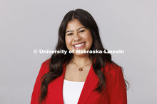 Studio portrait of Jenny Castor. New Student Enrollment Orientation Leaders. December 13, 2024. 