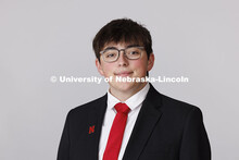 Studio portrait of Jack Thielen. New Student Enrollment Orientation Leaders. December 13, 2024. 