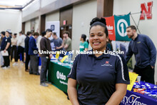 Ronesha Love, the Director of Career Services, poses for a portrait at the City Campus Career Fair. 
