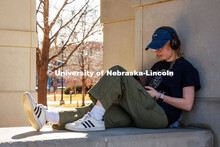 Josephine Browning, a senior Actuarial Science and Statistics and Data Analytics major, enjoys the w