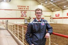 Greg Treffer, a Junior Animal Science and Pre-Veterinary Medicine major, and a member of the UNL Hor