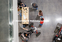 Students meet with different engineering clubs. Admitted Student Day is UNL’s in-person, on-campus