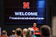 T.J. McDowell Jr., Assistant Vice Chancellor for Student Life, welcomes upcoming Presidential Schola