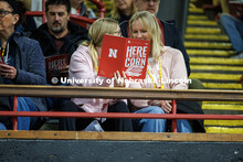 Future Huskers and their parents gather for the welcome at the Coliseum for Admitted Students Day. A