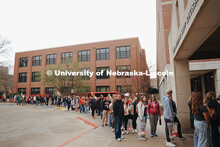 Students and Parents line up outside the Coliseum on Admitted Students Day

Admitted Student Day is 