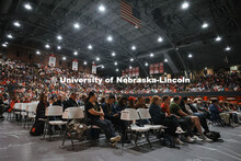 Admitted Student Day pep rally in the Coliseum. Admitted Student Day is UNL’s in-person, on-campus