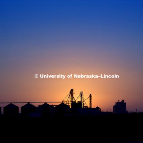 Storage bins for grain, 130829, Photo by Craig Chandler, University Communications Photographer.