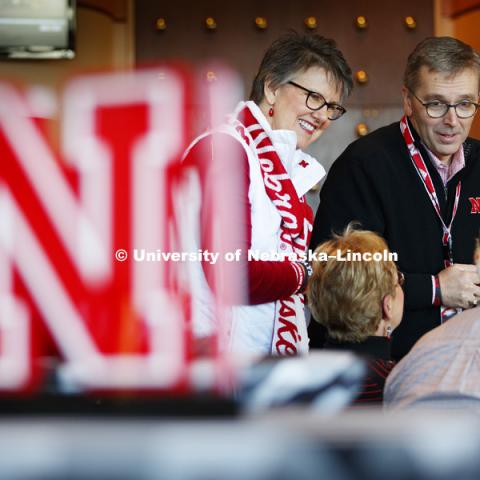 Chancellor Ronnie Green on game day. Huskers vs. Maryland football game. November 19, 2016. Photo by Craig Chandler / University Communication.