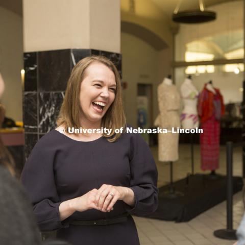Jennifer Jorgensen, Assistant Professor in Textiles, Merchandising and Fashion Design. The Textiles, Merchandising and Fashion Design program at the University of Nebraska hosted their Student Runway Show downtown in the Gold's building. Friday, April 21,
