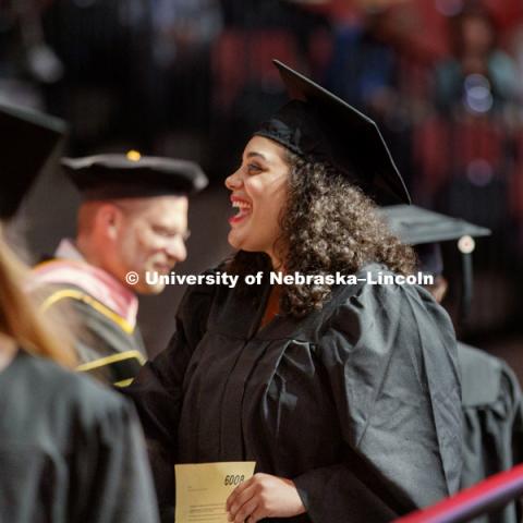 Undergraduate Commencement at Pinnacle Bank Arena. May 5, 2018. Photo by Craig Chandler / University Communication.