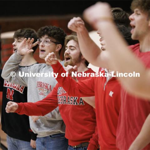 The Bathtub Dogs, the premier all-male A Cappella group at the University of Nebraska-Lincoln, performs at the Admitted Student Day pep rally. Admitted Student Day is UNL’s in-person, on-campus event for all admitted students. March 23, 2024. Photo by Craig Chandler / University Communication and Marketing.